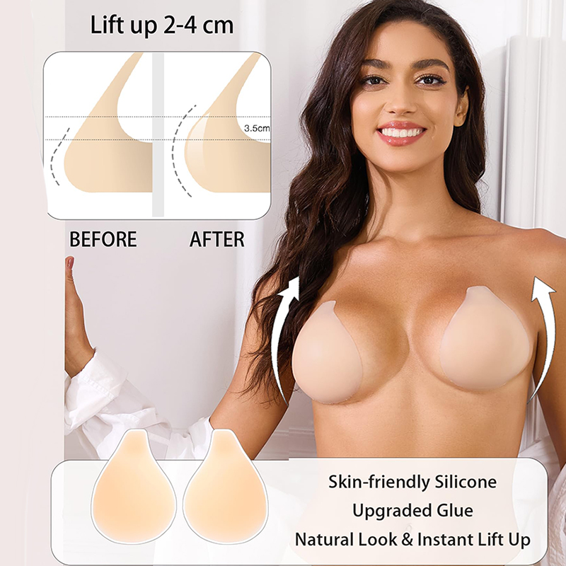 Strapless Bra Adhesive - 1/2 Paar klebrige BHs für Damen,