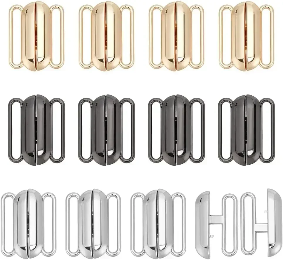 Nursing Bra Clip - 12 Sets 3 Farben Frontverschluss Bikini-Verschluss