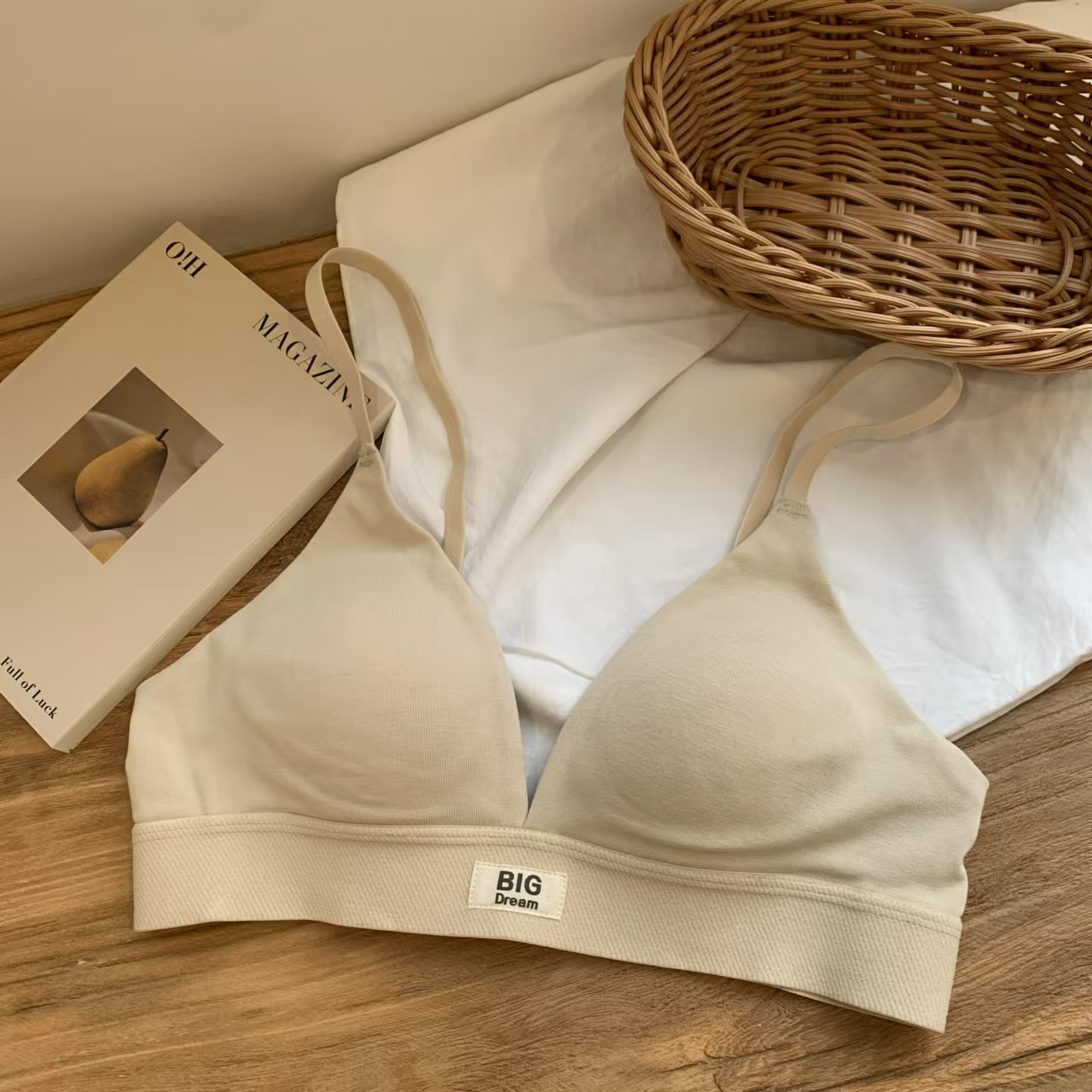Underwire Bra Padded - Unterwäsche Damen French Triangle Cup Brust