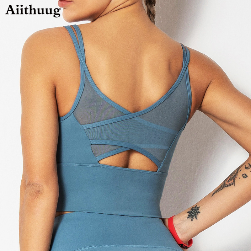 Sports Bra Racerback - Aiithuug Yoga-BHs, Fitness-Shirts, Lauf-Tops, Sport-BHs, Fitnessstudio,