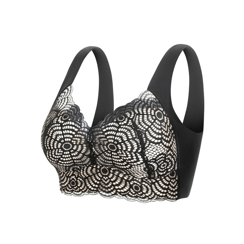 Wirefree Bra Comfort - L'bellagiovanna Damen-BH-Tanktop ohne Bügel aus Spitze,