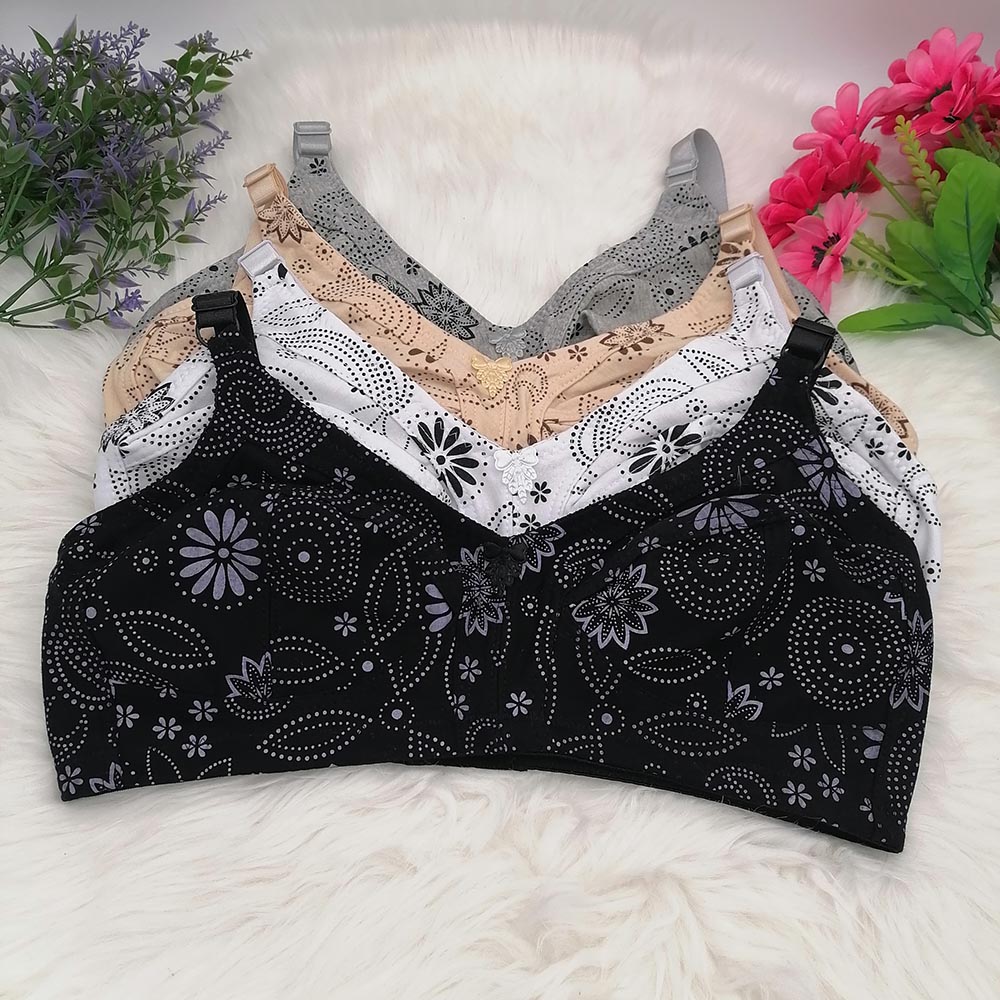Full Coverage Bra - Damen-BH mit großen Körbchen, kabellos, Baumwolle,
