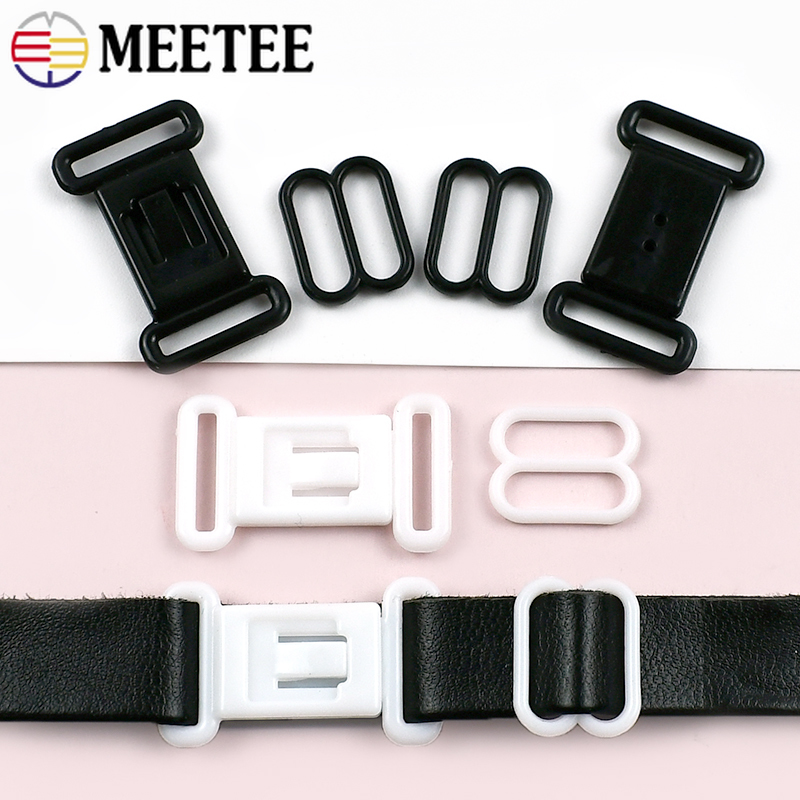 Nursing Bra Clip - 50/100 Stück Meetee Kunststoff-BH-Verschlüsse 12,5mm Verstellbare