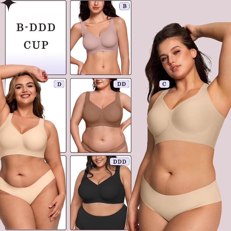 Übergrößen Wireless Jelly BH f – Plunge Bra Push Up Bewertung und Preis