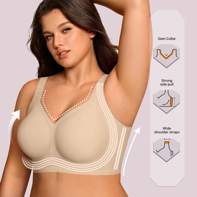 Übergrößen Wireless Jelly BH f – Plunge Bra Push Up Bewertung und Preis