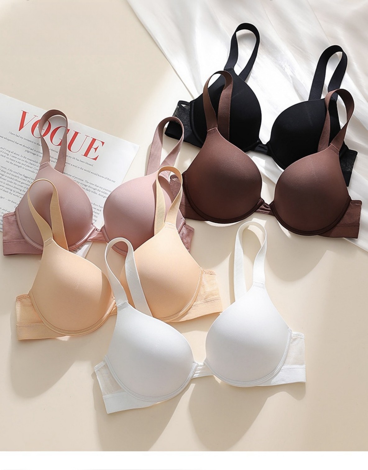 2025, Damen-Push-up-BH in Über – Demi Bra Balconette Bewertung und Preis