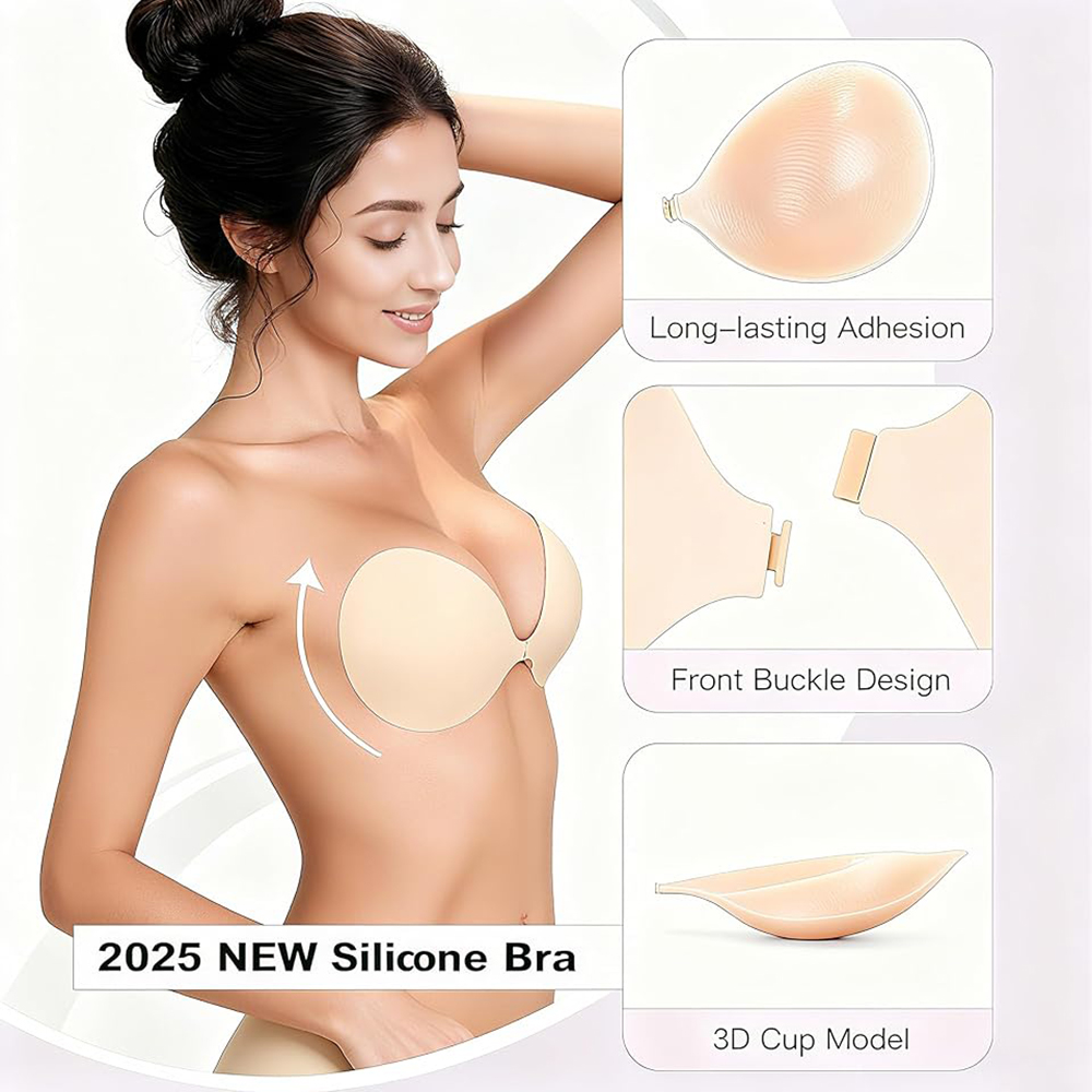 Trägerloser Push-up-Klebe-BH,  – Backless Bra Sticky Bewertung und Preis