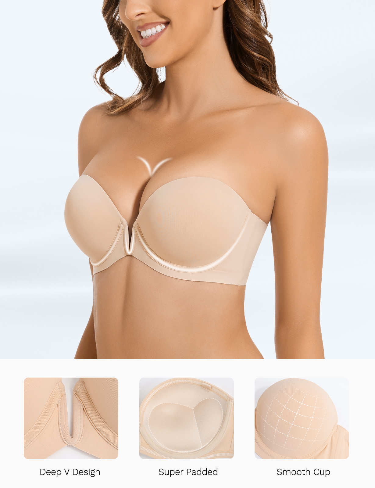 Neuer BH, Push-Up-Bügel, ultra – Convertible Bra Multiway Bewertung und Preis