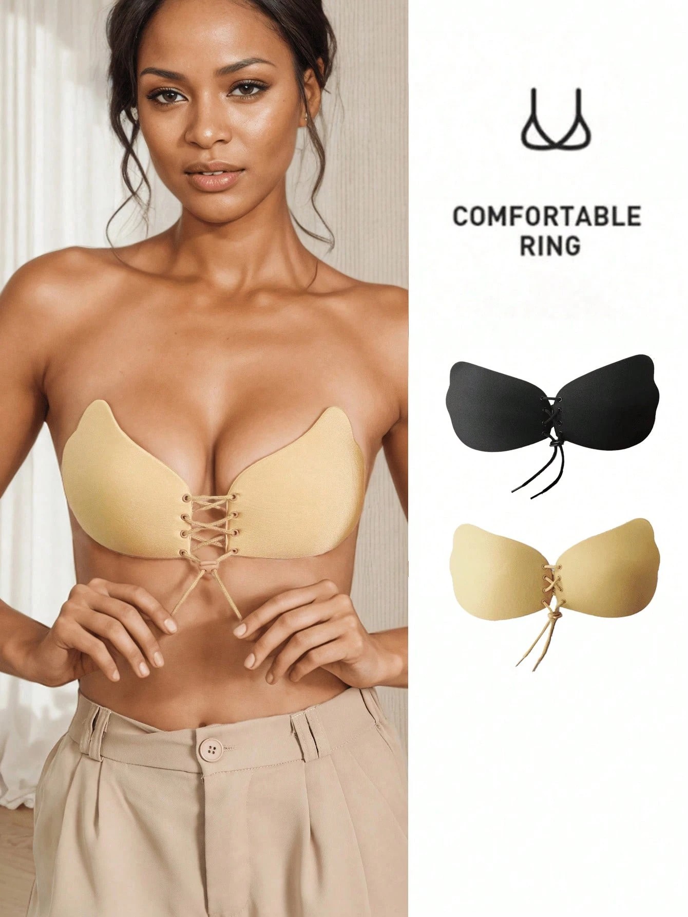 1-teiliger klebriger BH, rücke – Backless Bra Sticky Bewertung und Preis