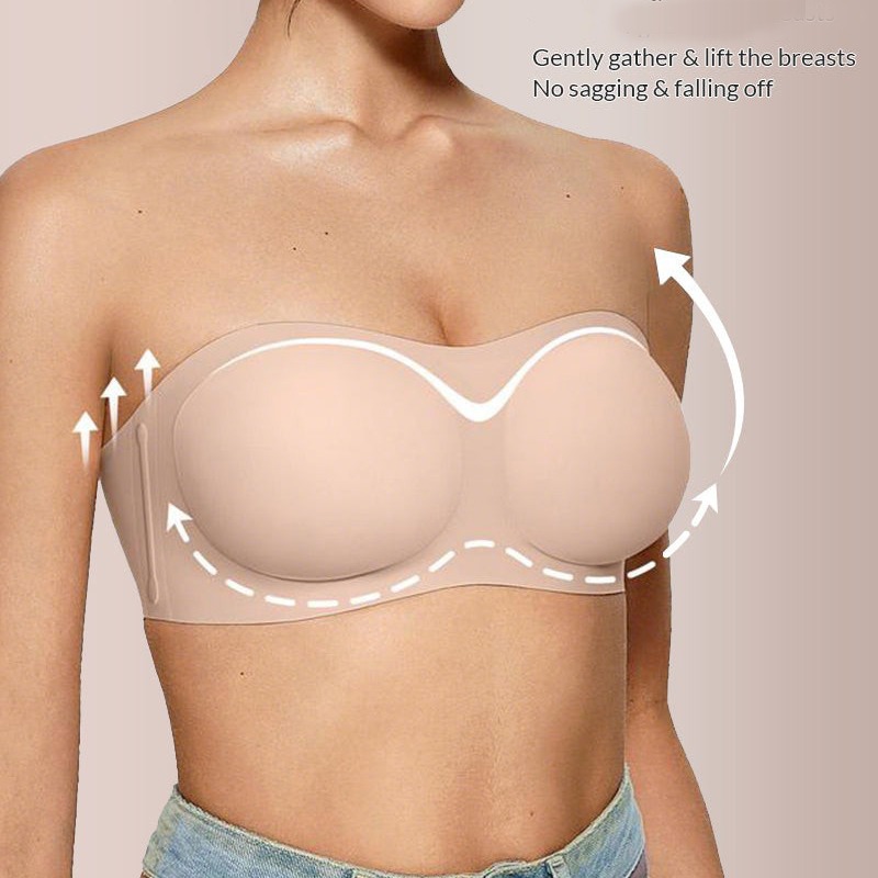Damen Trägerloser BH mit Push- – Wirefree Bra Comfort Bewertung und Preis