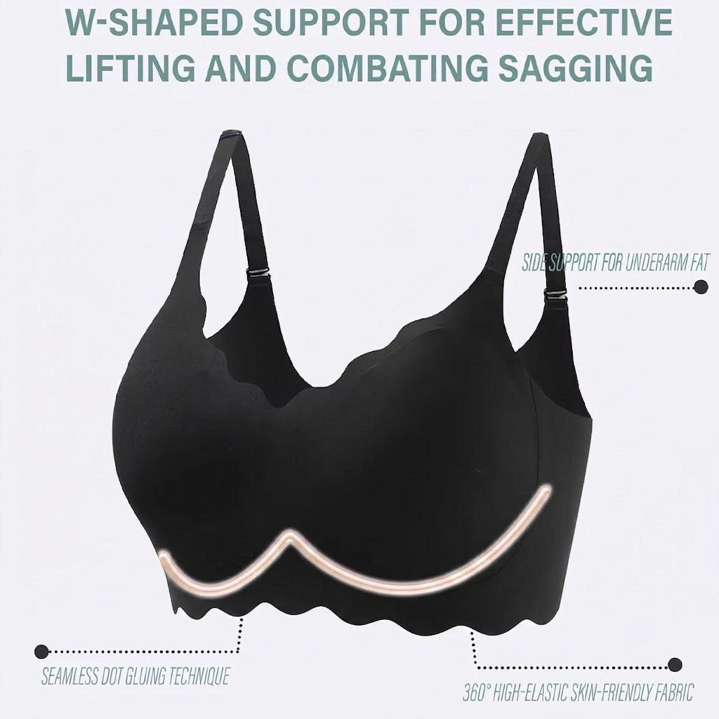Nahtloser, kabelloser, stützen – T Shirt Bra Seamless Bewertung und Preis