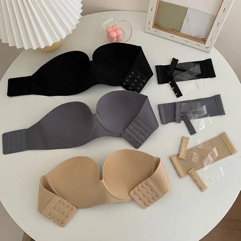 Sexy trägerloser Push-Up-BH fü – Underwire Bra Padded Bewertung und Preis