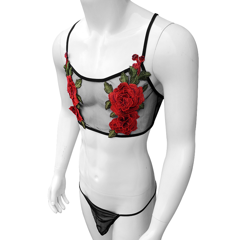 Sexy Stickerei Herren Durchsic – Sheer Mesh Bra Bewertung und Preis