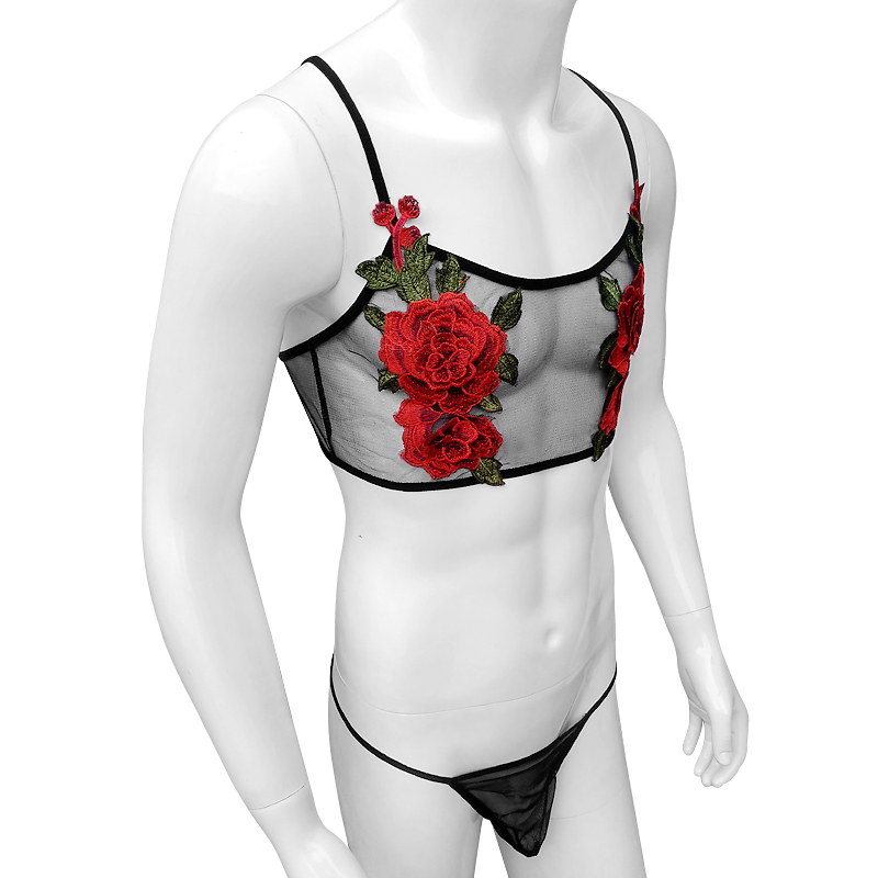 Sexy Stickerei Herren Durchsic – Sheer Mesh Bra Bewertung und Preis